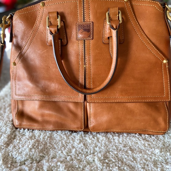 Dooney and Bourke Clayton Florentine Leather in Natural $250 - Picture 5 of 12